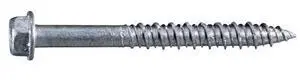 TORQUEMASTER 54557 Masonry Screw, 1/4" Dia., Hex, 2 1/4 in L, Stainless Steel