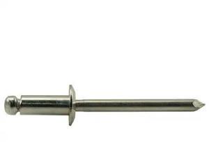 MIDWEST FASTENER 53962 Blind Rivet, Dome Head, 3/16 in Dia., 1/4 in L, 18-8