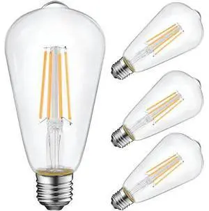 ENERGETIC LIGHTING YGA16A01-950 60 Watt Equivalent, ST19 LED Filament, CRI 95,