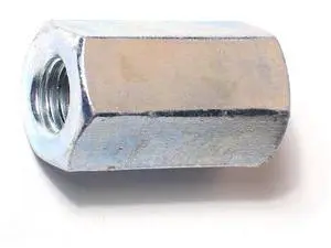 MIDWEST FASTENER 78525 Coupling Nut, M10-1.50, Steel, Zinc Plated, 30 mm Lg, 10
