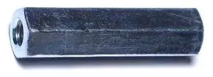 MIDWEST FASTENER 03638 Coupling Nut, 3/8"-16, Steel, Zinc Plated, 1-3/4 in Lg,