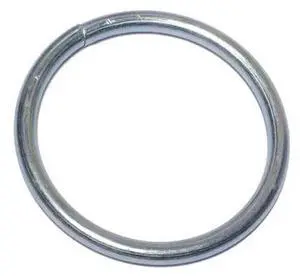 MIDWEST FASTENER 60231 #6 x 2" Zinc Plated Steel Welded Rings 5PK