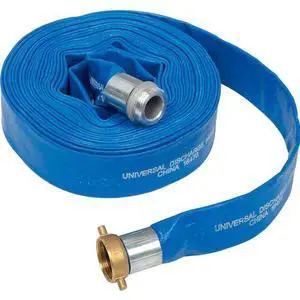 APACHE 98138015 Apache 1-1/2 x 50' PVC Lay Flat Discharge Hose w/ M x F