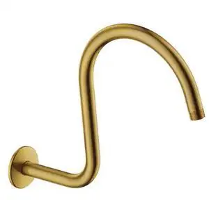 KINGSTON BRASS K114C7 14Inch Shower Arm with Flange, Brushed Brass