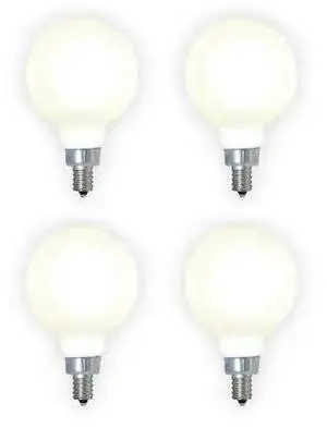 BULBRITE 862695 40w Equivalent Dimmable (E12) Candelabra Screw Base Milky