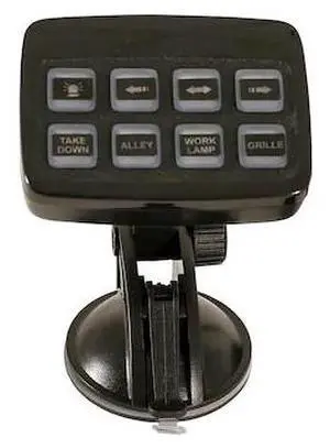 BUYERS PRODUCTS 6391208 Black Pre-Wired 7-Function Panel Multi-Function
