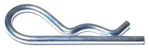 MIDWEST FASTENER 50276 1/4" x 4-3/8" Zinc Plated Steel Hitch Pin Clips 25PK