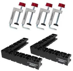 MILESCRAFT 7350 Fence Clamp Kit 100 Set - 90° Corner Clamp Assembly Squares and
