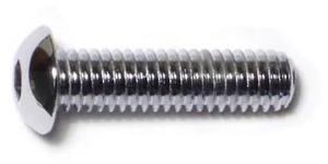 MIDWEST FASTENER 75226 5/16"-18 Socket Head Cap Screw, Button-Head, Chrome