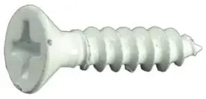 MIDWEST FASTENER 36242 Sheet Metal Screw, #6 x 5/8 in, Painted Steel Flat Head