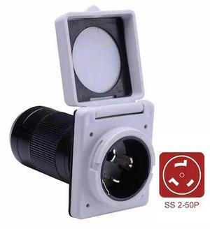 SUPERIOR ELECTRIC RVA1520 50 Amp NEMA SS 2-50P RV Inlet - White