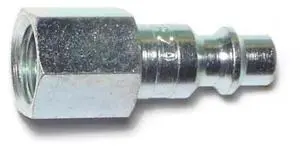 MIDWEST FASTENER 66544 1/4IP Zinc Plated Steel Female Air Hose Connectors 4PK