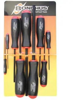 BONDHUS 10699 Set 9 Ball End Screwdrivers