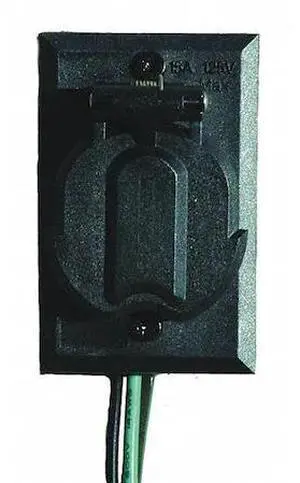 ACCLAIM LIGHTING 338BK Electric Outlet,120V,Black