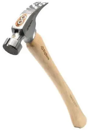 BIG HORN 15101 21 Oz Curved Handle Framing Hammer (BJ21FM)