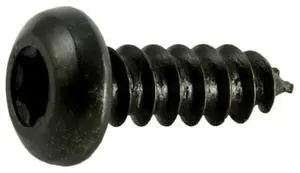 MIDWEST FASTENER 36885 Sheet Metal Screw, #8 x 1/2 in, Black Steel Pan Head