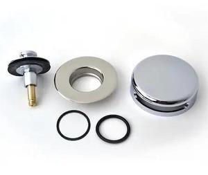WATCO 939290-CP QuickTrim Push Pull Bath Stopper and Innovator Overflow Kit,
