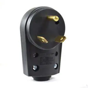 SUPERIOR ELECTRIC RVA1593 Plug Adapter, TT-30P, Black