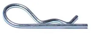 MIDWEST FASTENER 60604 1/8" x 2-9/16" Zinc Plated Steel Hitch Pin Clips 20PK