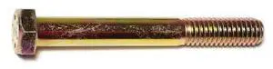 MIDWEST FASTENER 00701 Grade 8, 3/8"-16 Hex Head Cap Screw, Zinc Yellow Steel,