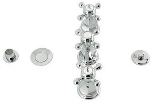 KINGSTON BRASS KB321BX ThreeHandle Bidet Faucet, Polished Chrome