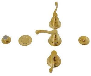 KINGSTON BRASS KB327FL Bidet Faucet, Brushed Brass