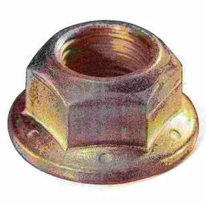 MIDWEST FASTENER 932126 Flange Nut, 5/8"-18, Steel, Grade 8, Zinc Yellow, 6 PK