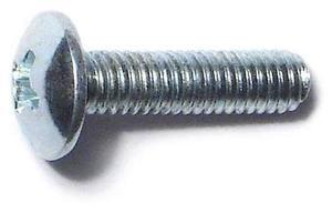 MIDWEST FASTENER 51596 M4-0.70 x 16 mm Phillips Truss Machine Screw, Zinc