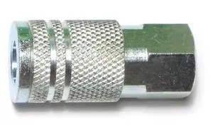 MIDWEST FASTENER 66541 1/4IP Zinc Plated Steel Female Air Hose Couplers 4PK