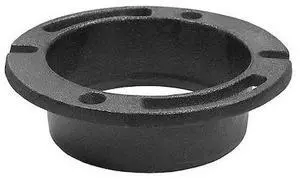 JONES STEPHENS C41420 Closet Flange, 4x2" Inside Caulk, Cast Iron
