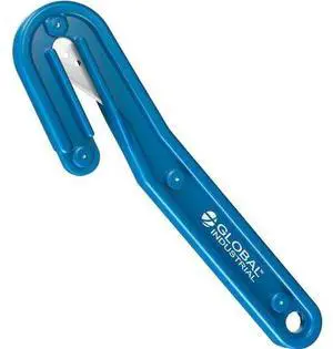 GLOBAL INDUSTRIAL 244292 Heavy Duty Stretch Wrap Film Cutter, Blue, 2PK