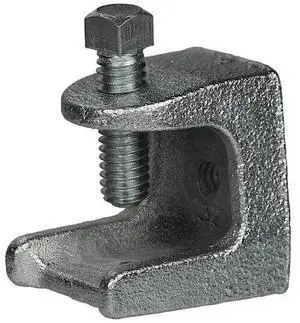 DOTTIE BK38M Clamp, Conduit; Threaded Rod Use, 3/8 in, Malleable Iron, Zinc