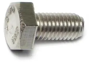 MIDWEST FASTENER 55175 Not Graded, M10-1.50 Hex Head Cap Screw, 18-8 Stainless