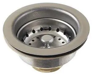 KINGSTON BRASS K121B 312 Inch Stainless Steel Kitchen Sink Basket Strainer,