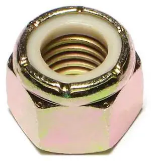 MIDWEST FASTENER 08211 Nylon Insert Lock Nut, 5/8"-11, Steel, Grade 8, Yellow