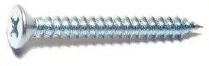 MIDWEST FASTENER 03015 Sheet Metal Screw, #8 x 1-1/2 in, Zinc Plated Steel Flat