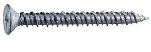 MIDWEST FASTENER 54466 Masonry Screw, 3/16" Dia., Flat, 1 3/4 in L, 410
