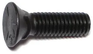 MIDWEST FASTENER 01234 Plow Bolt, 7/16"-14 Thrd Sz, 1-1/2" L, Flat Head, Steel,