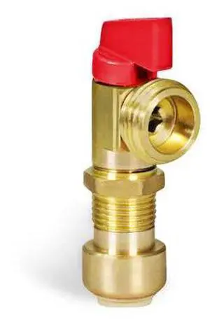 EVERFLOW 540U Washing Machine Replacement Valve 1/2" Push-Fit Inlet x 3/4" MHT
