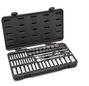 APEX TOOL GROUP 80948 76Pc 1/4 3/8 Dr. 12 Pt. Sae/Metric Std/Deep