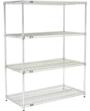 NEXEL 18727AZ Quick Adjust Wire Shelving, Poly-Z-Brite, 72 x 18 x 74