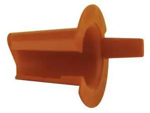 DOTTIE 1 Conduit Fitting Bushing, 3/8 in, Push-On, Nylon, Red