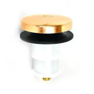 WATCO 38412-PB Foot Act. Bath Stopper w-3/8 in. P, Adapter, Brass
