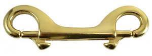 MIDWEST FASTENER 36662 4" Brass Double End Snap Hooks 2PK