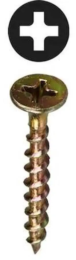 Dottie WR6 Wood Screw Kit, # 6, Yellow Zinc