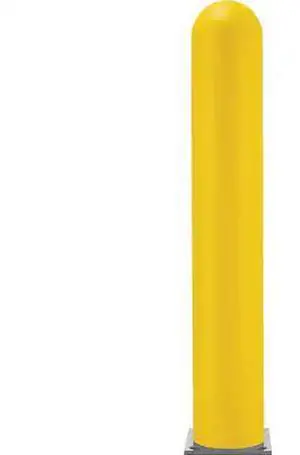 GLOBAL INDUSTRIAL 238820YL 60H Smooth Bollard Post Sleeve, For 8 HDPE Dome Top,