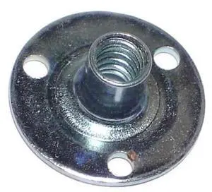 MIDWEST FASTENER 60893 T-Nut, #10-24, Steel, Zinc Plated, 5/16 in Barrel Ht, 13