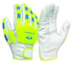 PYRAMEX GL3004CWX2 Leather Drivers Gloves, Grain Goatskin, Hook & Loop Closure,