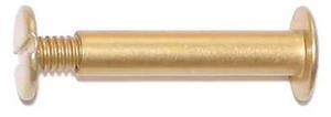 MIDWEST FASTENER 76546 1" Brl Lg, Brass Anodized Aluminum 10 PK