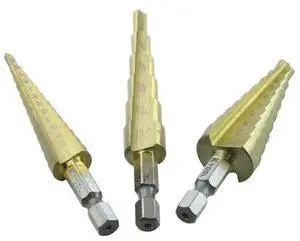 K-TOOL INTERNATIONAL KTI71233 Step Drill Bits Set,3 pcs.